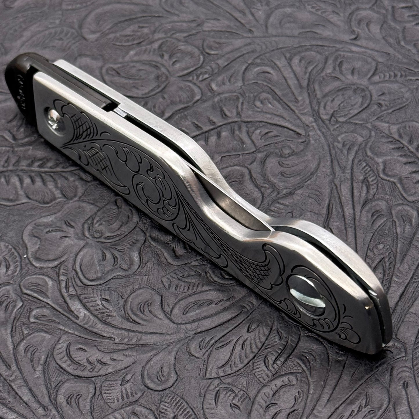 Hand Engraved Stanley 10-598 (folding blade) Utility Knife