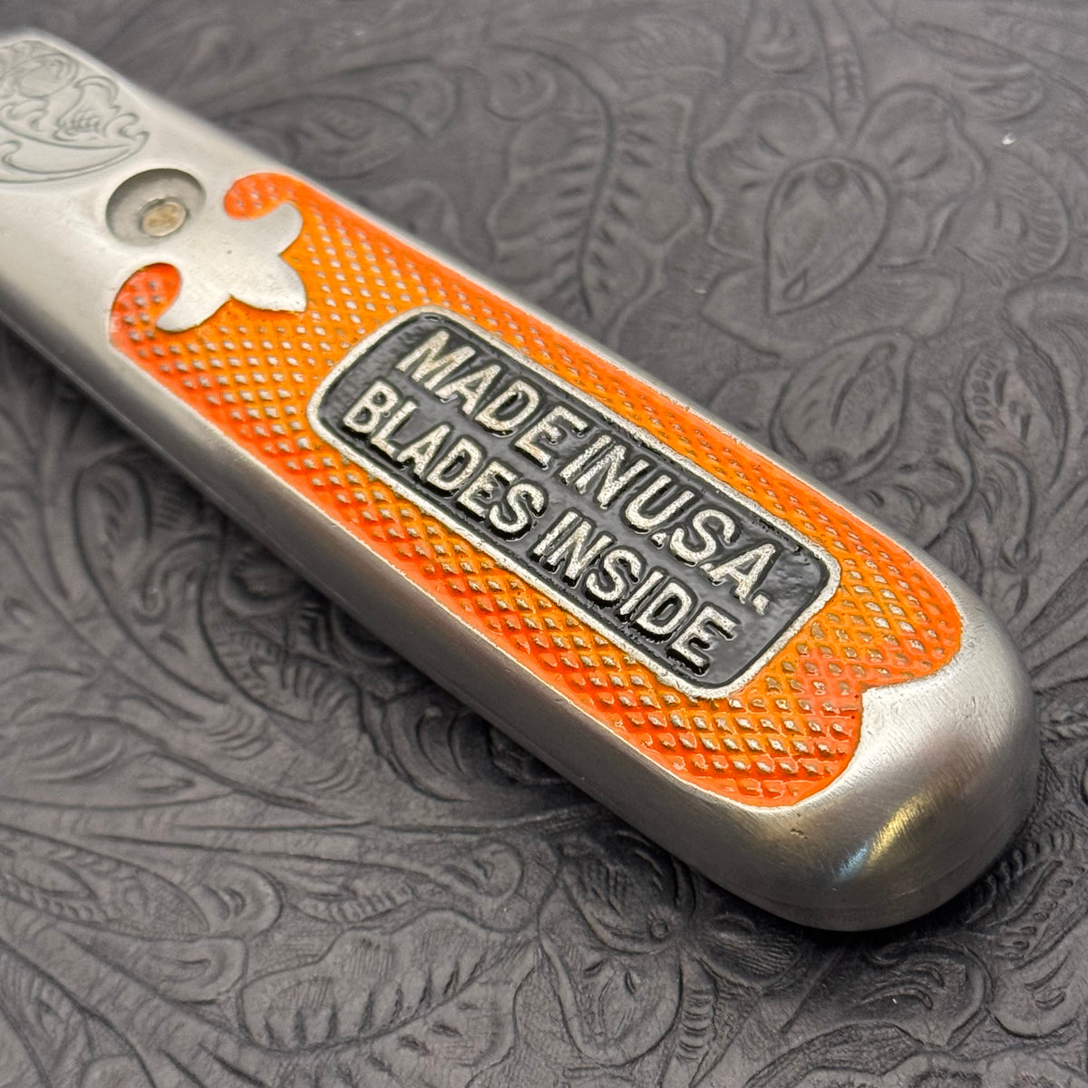 Hand Engraved Bonney (fixed blade) Utility Knife