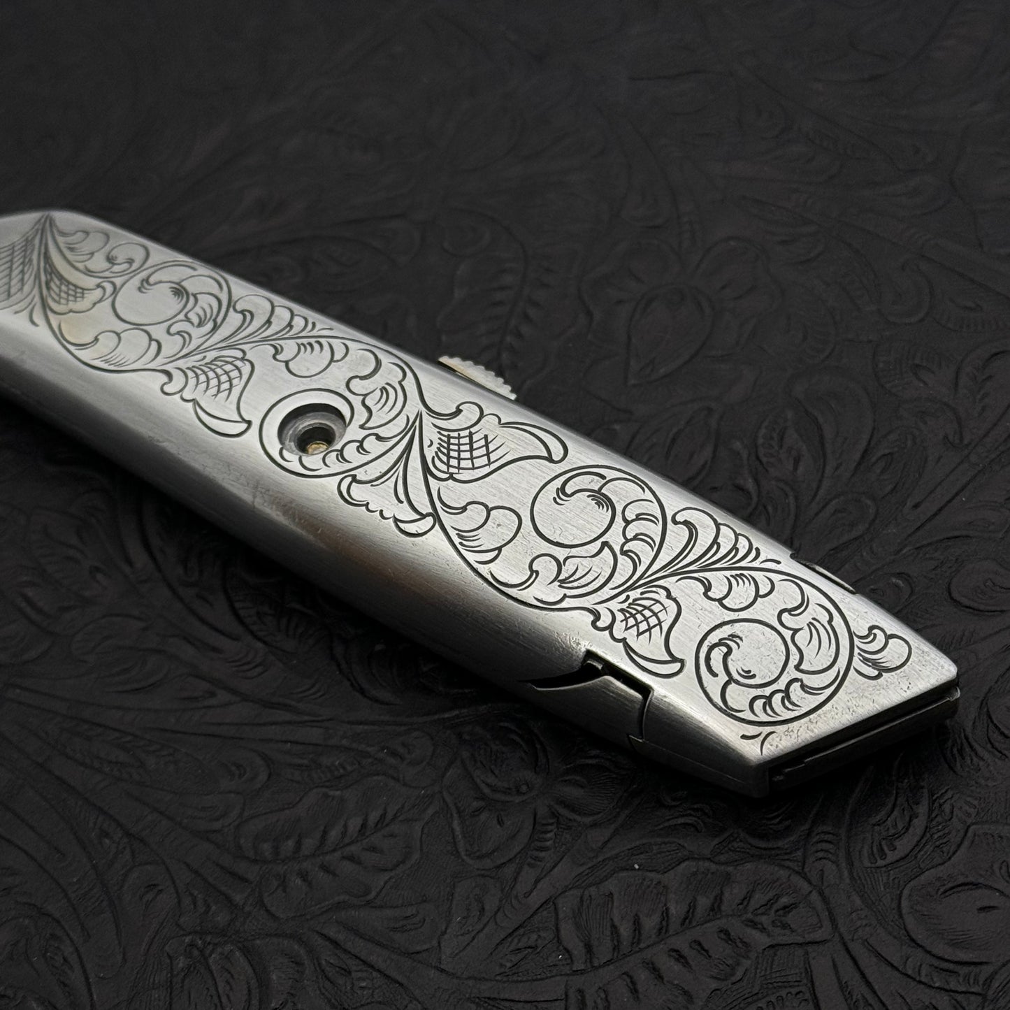 Hand Engraved Stanley (retractable) Utility Knife