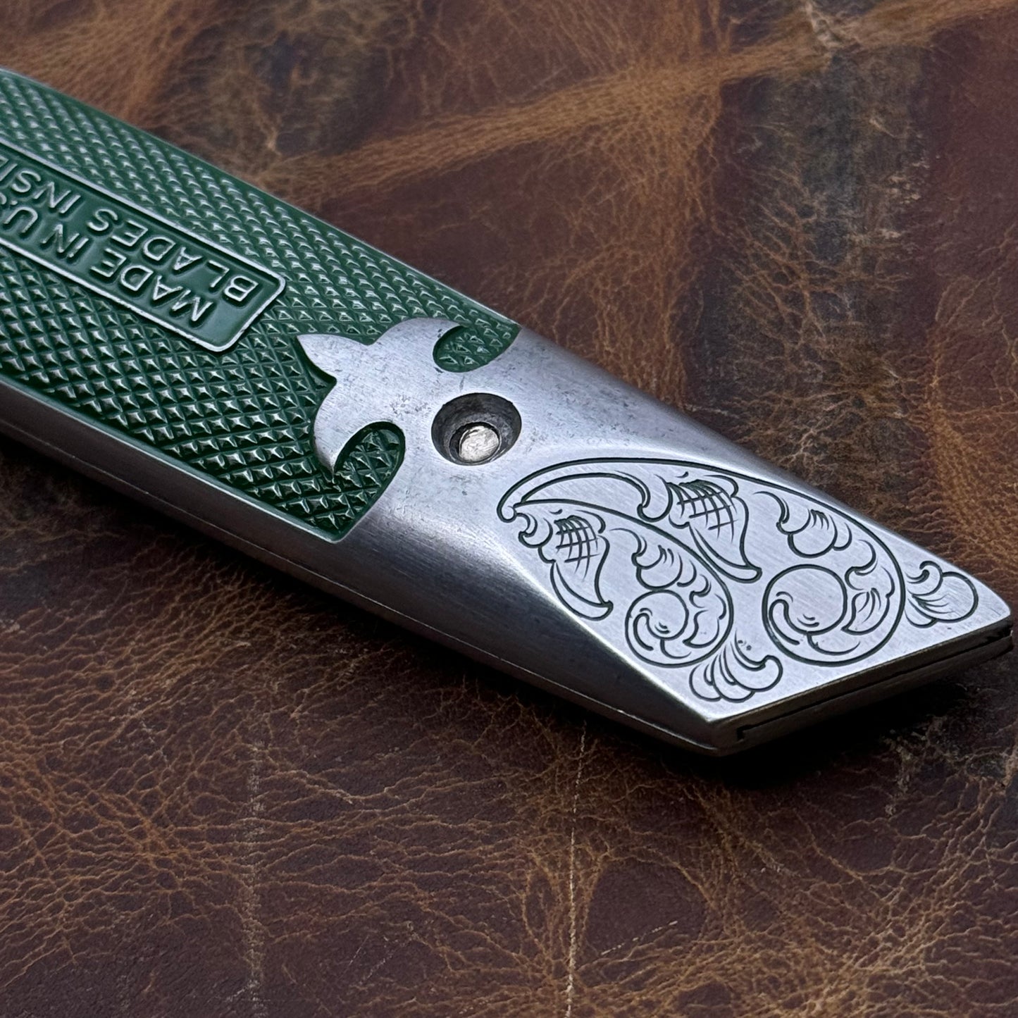 Hand Engraved Stanley 299 (fixed blade) Utility Knife