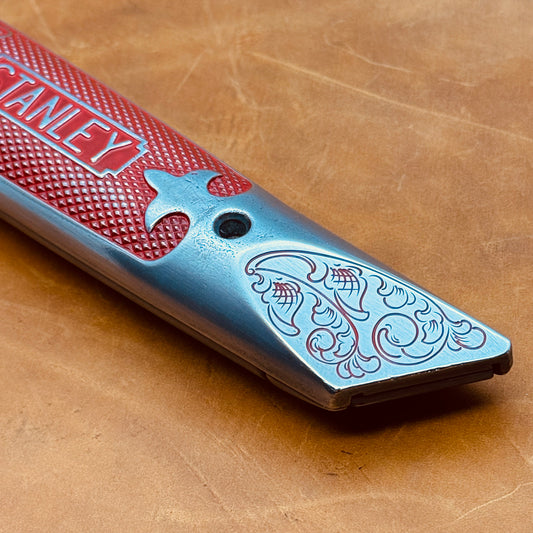 Hand Engraved Stanley (fixed blade) Utility Knife