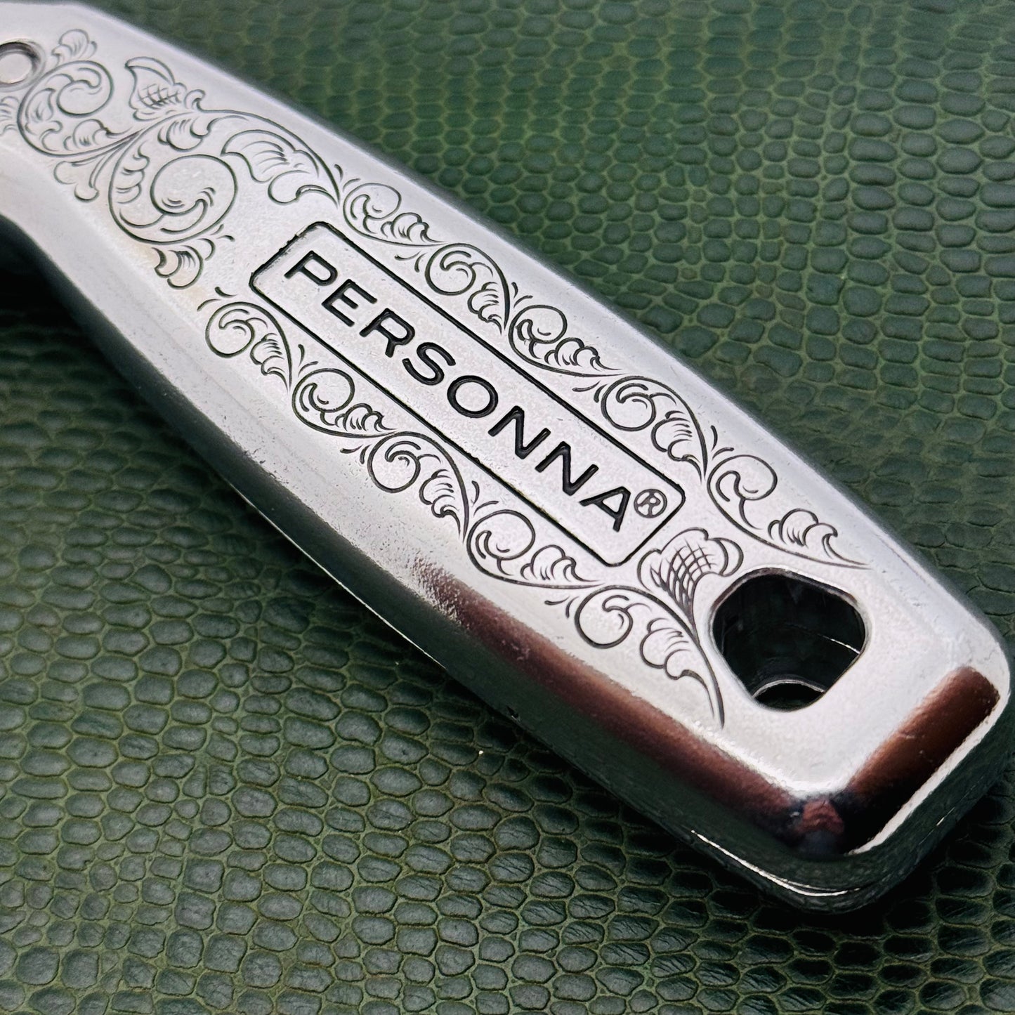 Hand Engraved Personna Carpet Knife