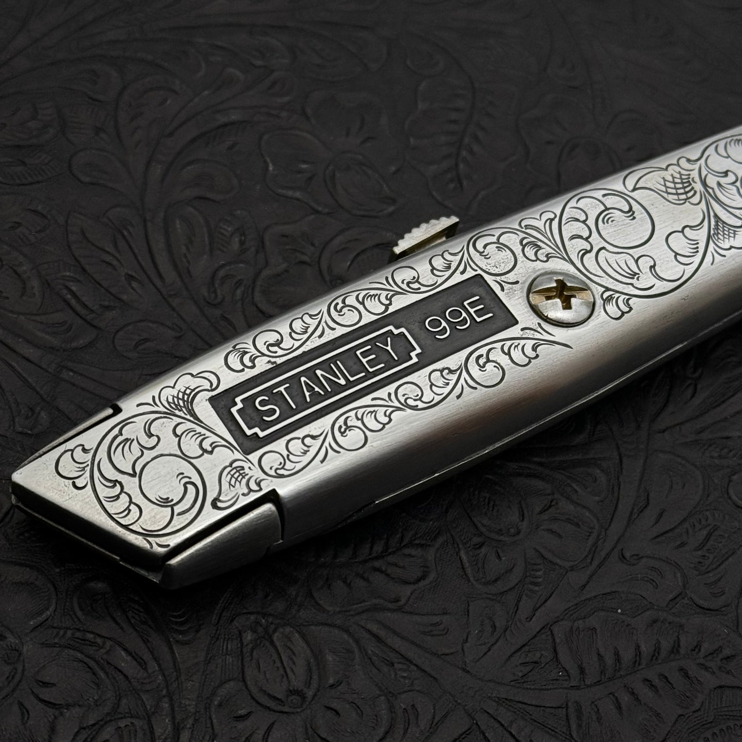 Hand Engraved Stanley (retractable) Utility Knife