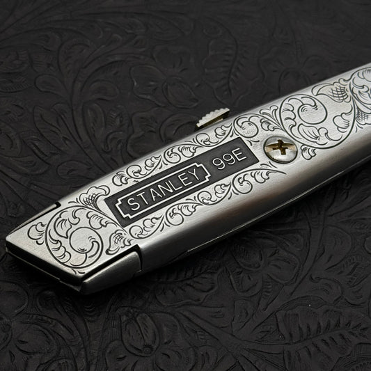 Hand Engraved Stanley (retractable) Utility Knife