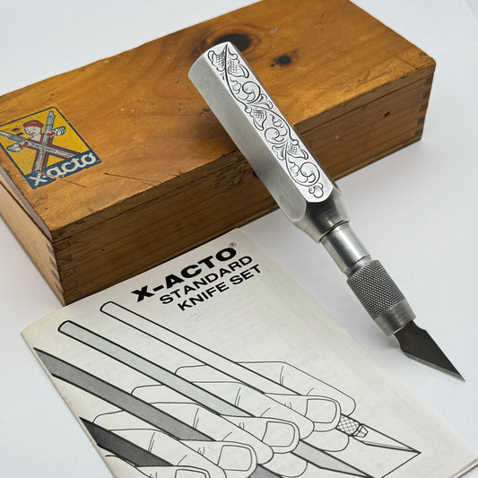 Hand Engraved Vintage X-ACTO Knife