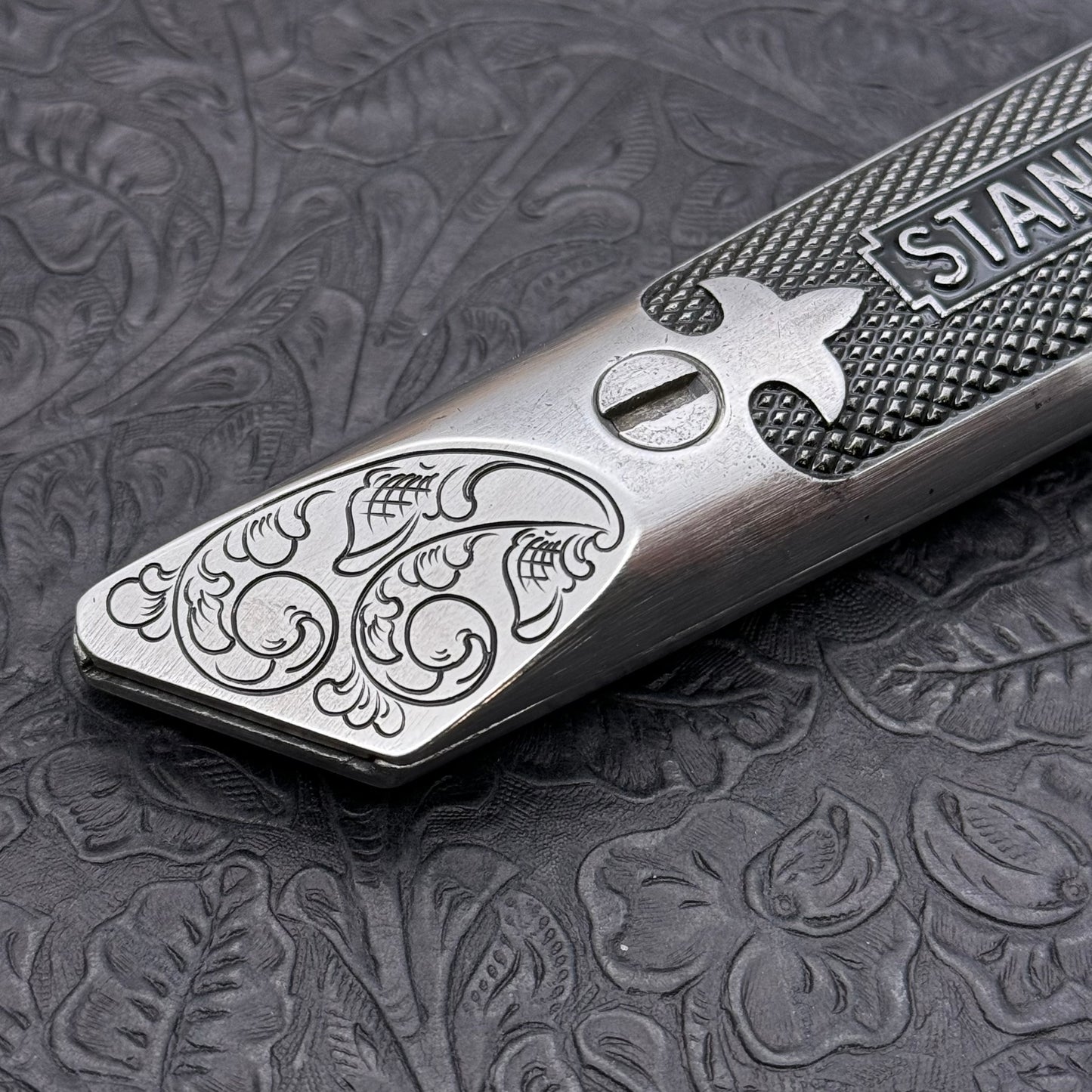 Hand Engraved Stanley (fixed blade) Utility Knife