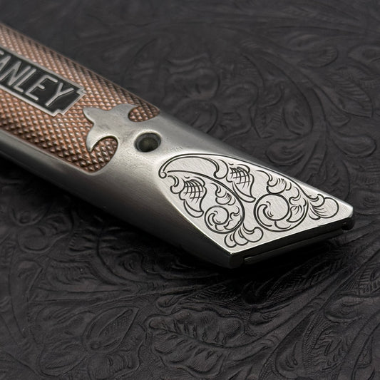 Hand Engraved Stanley (fixed blade) Utility Knife