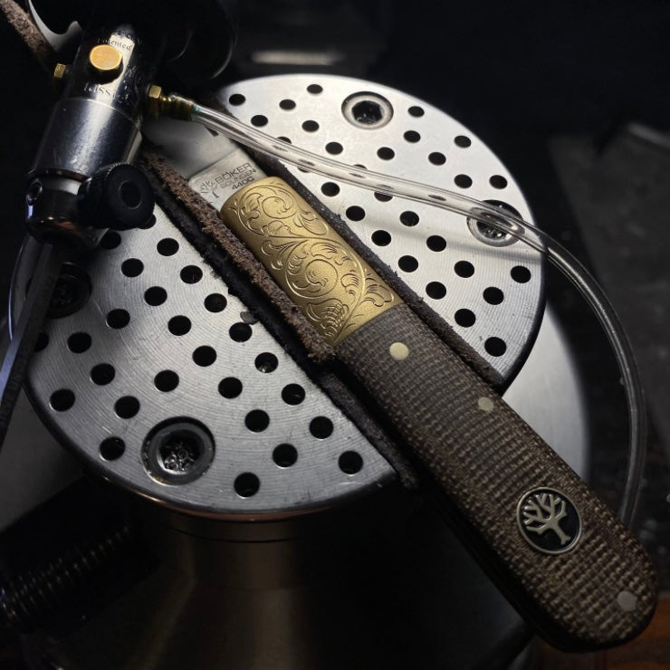 Hand Engraved Boker Barlow Expedition Knife