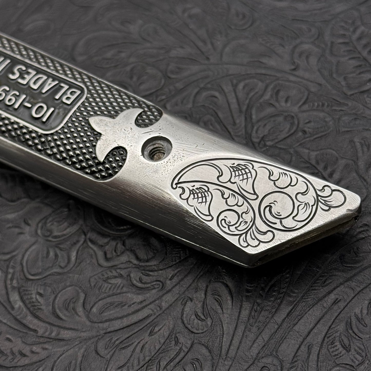 Hand Engraved Stanley (fixed blade) Utility Knife