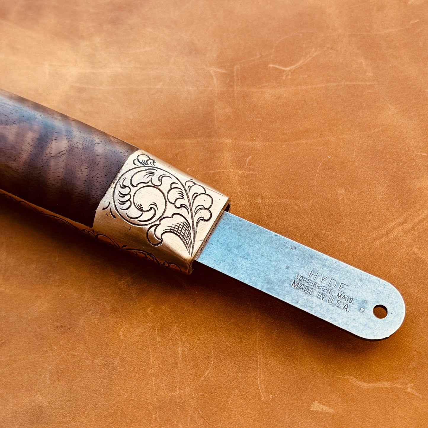 Hand Engraved Mill Knife