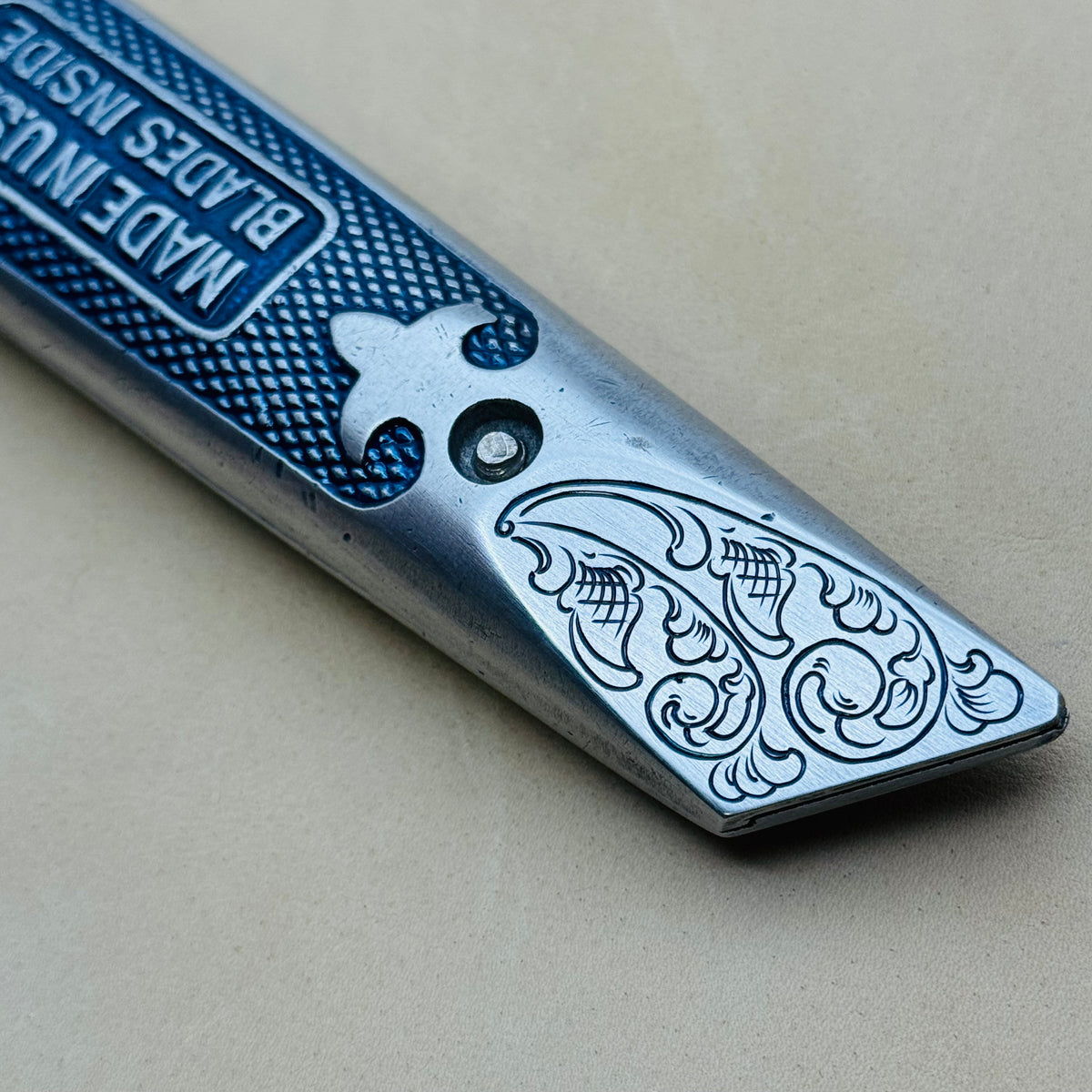 Hand Engraved Stanley (fixed blade) Utility Knife