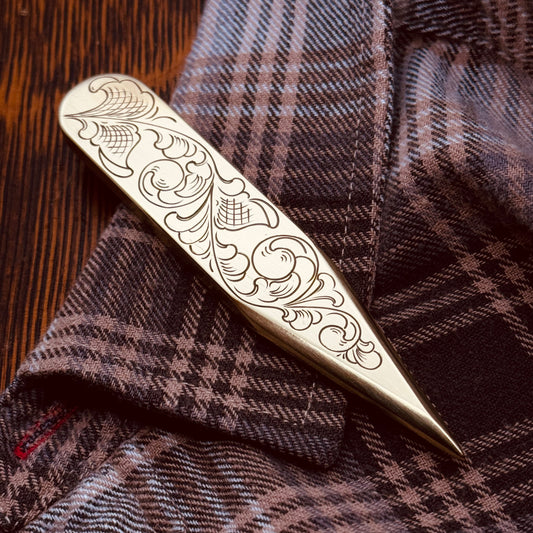 Hand Engraved Point Turner/Seam Creaser