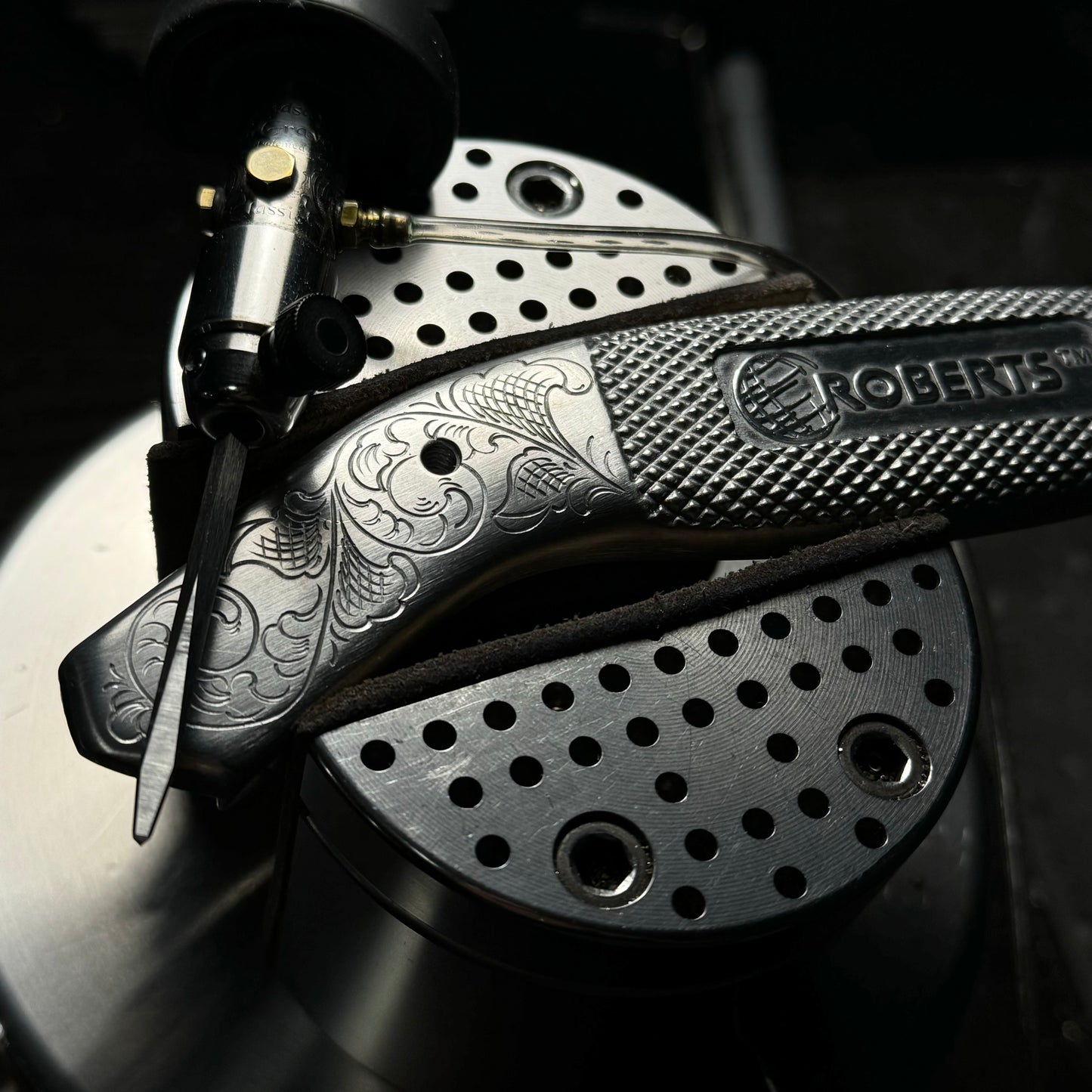 Hand Engraved Roberts Carpet Knife