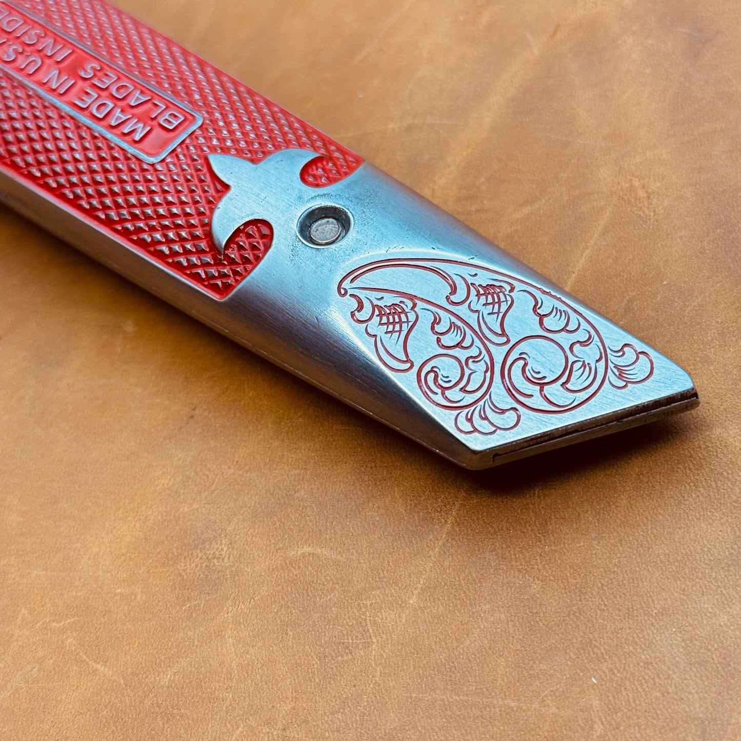 Hand Engraved Stanley 299 (fixed blade) Utility Knife