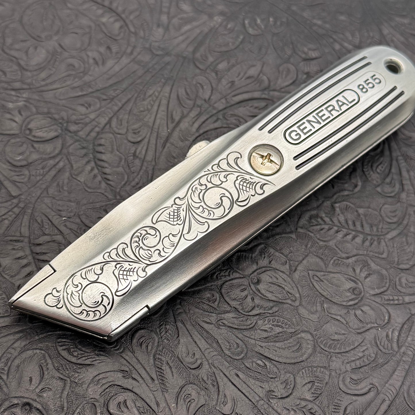 Hand Engraved General (retractable) Utility Knife