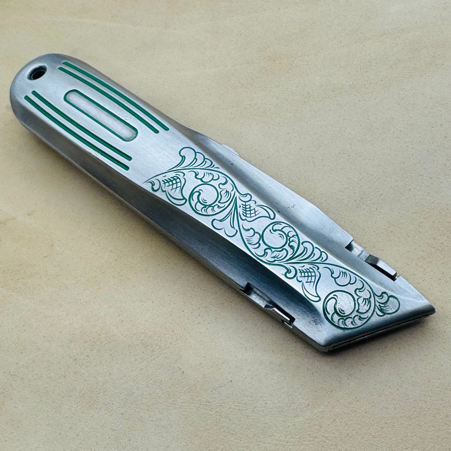 Hand Engraved General (retractable) Utility Knife