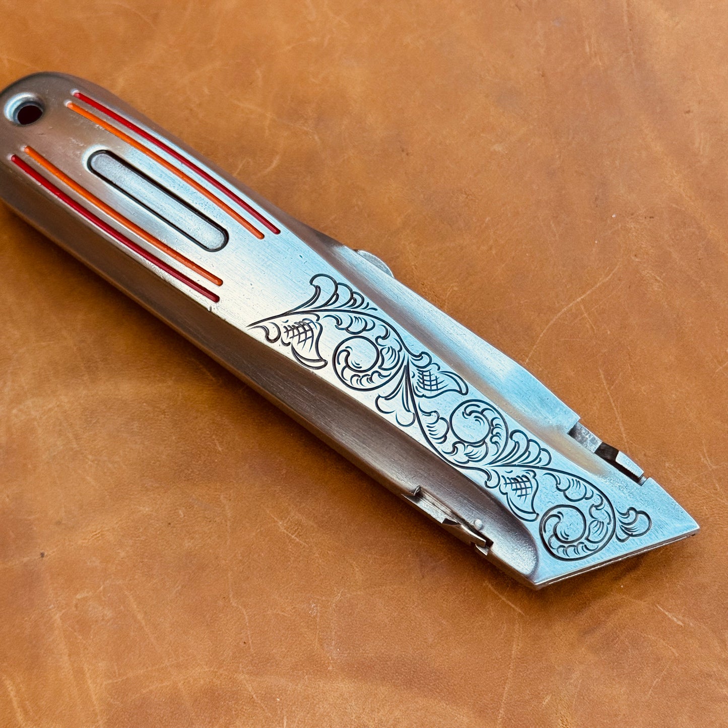Hand Engraved General (retractable) Utility Knife