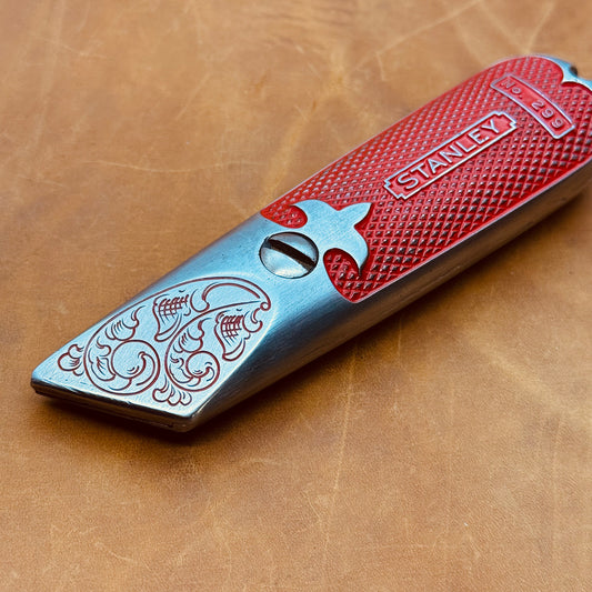 Hand Engraved Stanley 299 (fixed blade) Utility Knife
