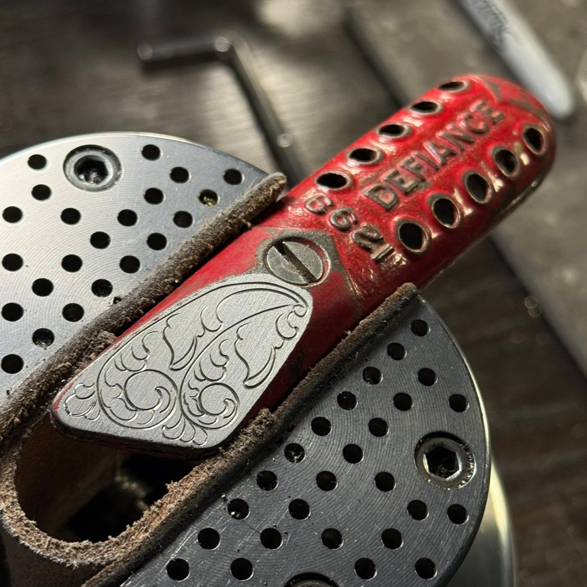 Hand Engraved Stanley 1299 (fixed blade) Utility Knife