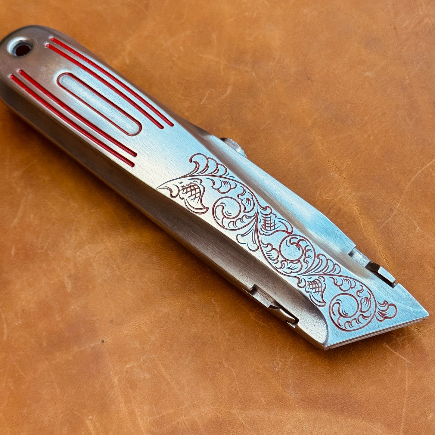 Hand Engraved General (retractable) Utility Knife