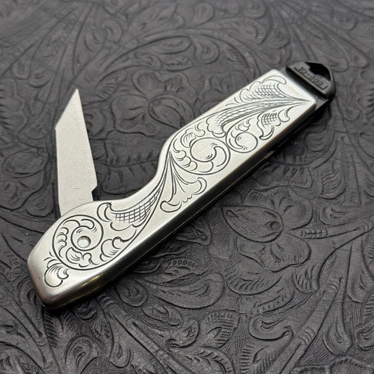Hand Engraved Stanley 10-598 (folding blade) Utility Knife