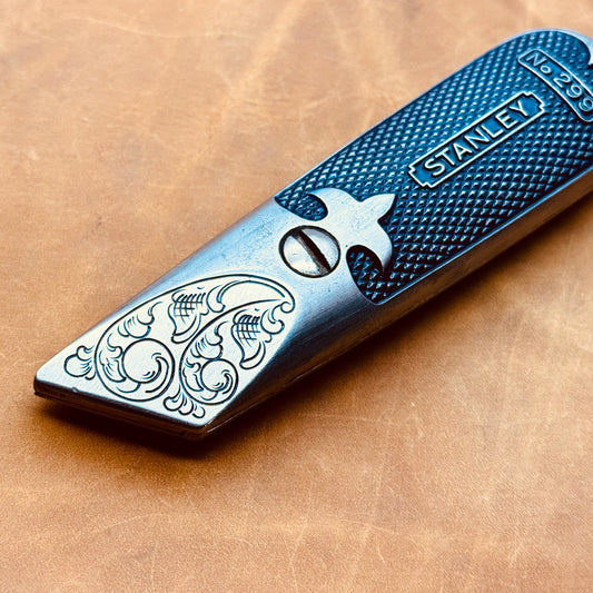 Hand Engraved Stanley 299 (fixed blade) Utility Knife