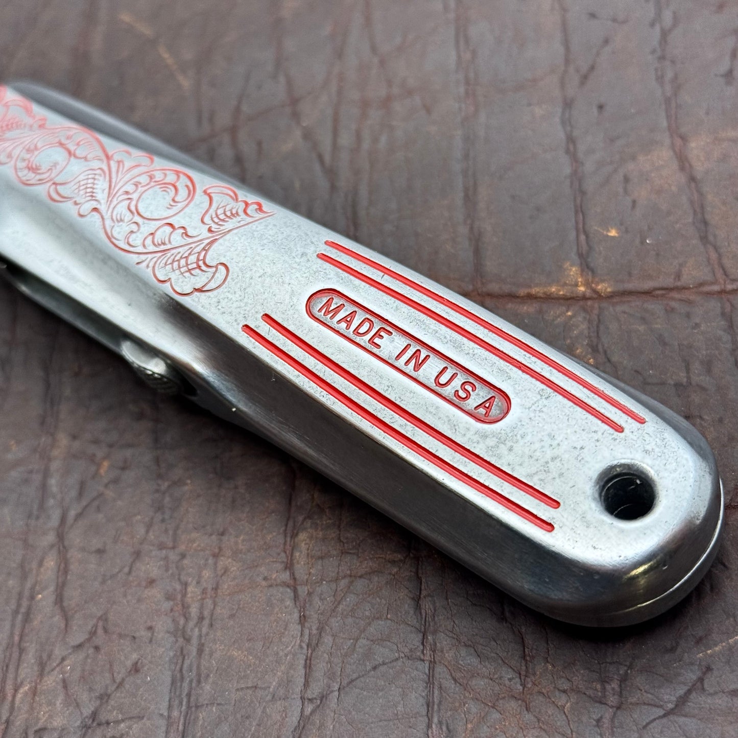 Hand Engraved Snap-On (retractable) Utility Knife