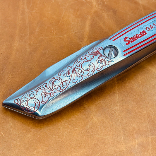 Hand Engraved Snap-On (retractable) Utility Knife