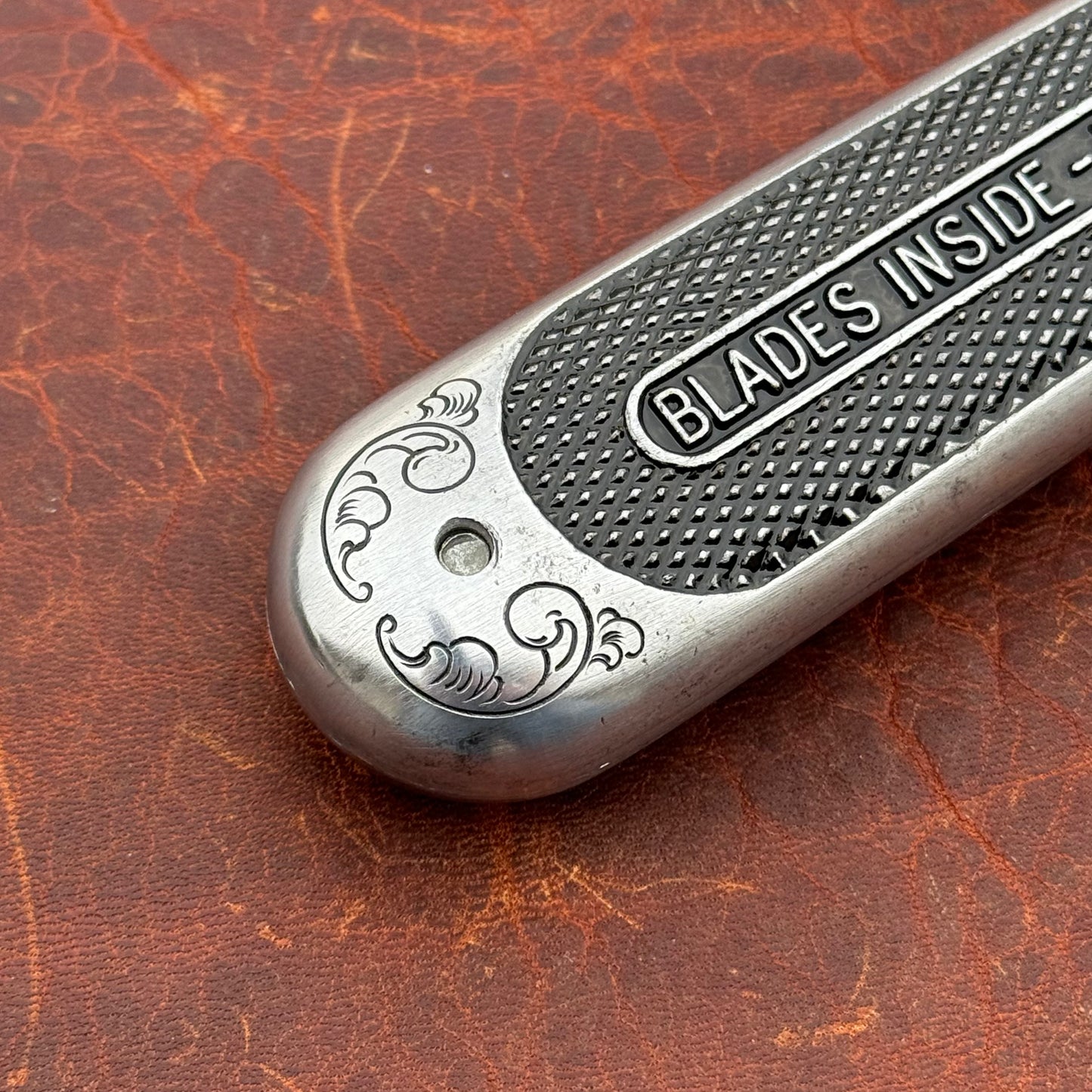 Hand Engraved Crain Carpet Knife