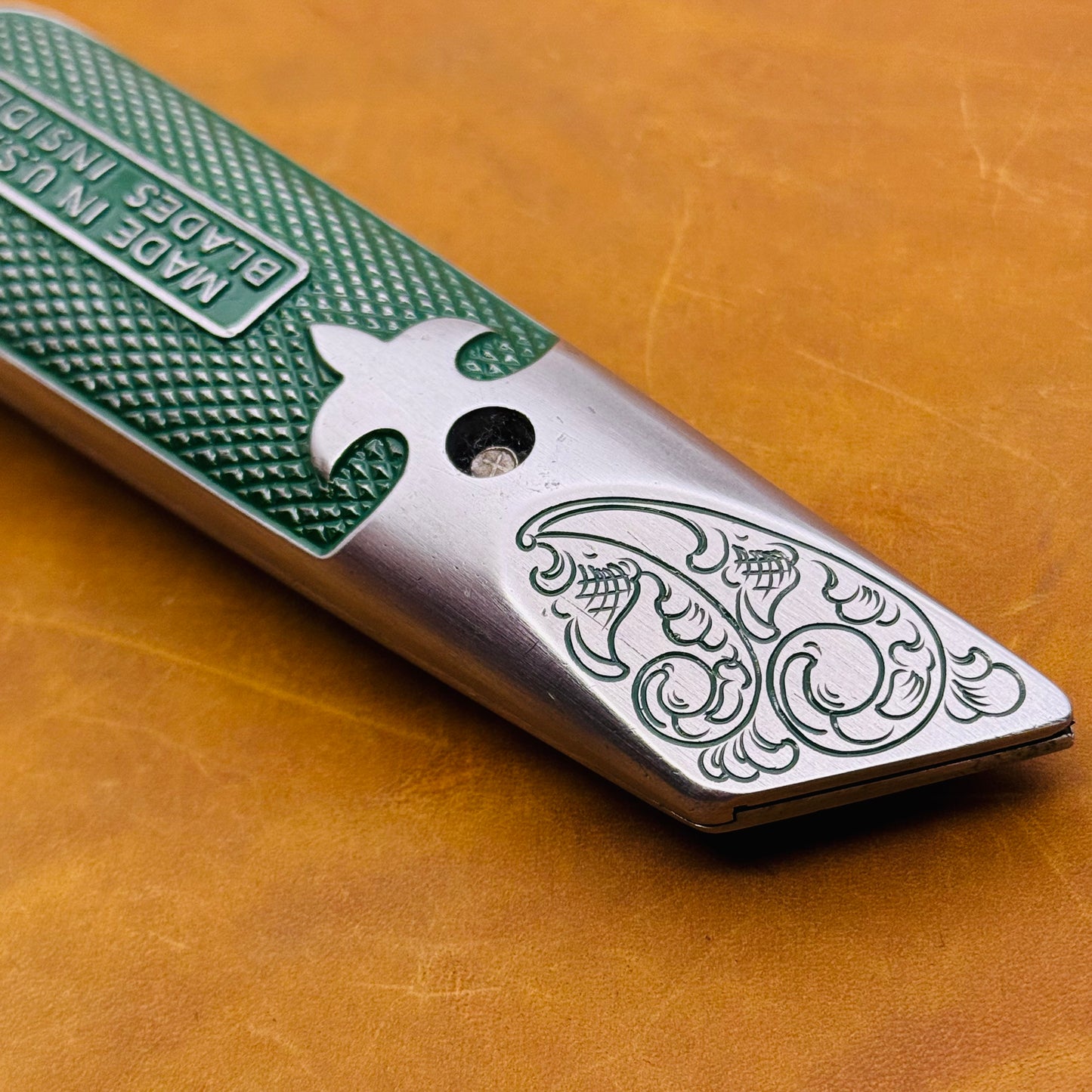 Hand Engraved Stanley 299 (fixed blade) Utility Knife