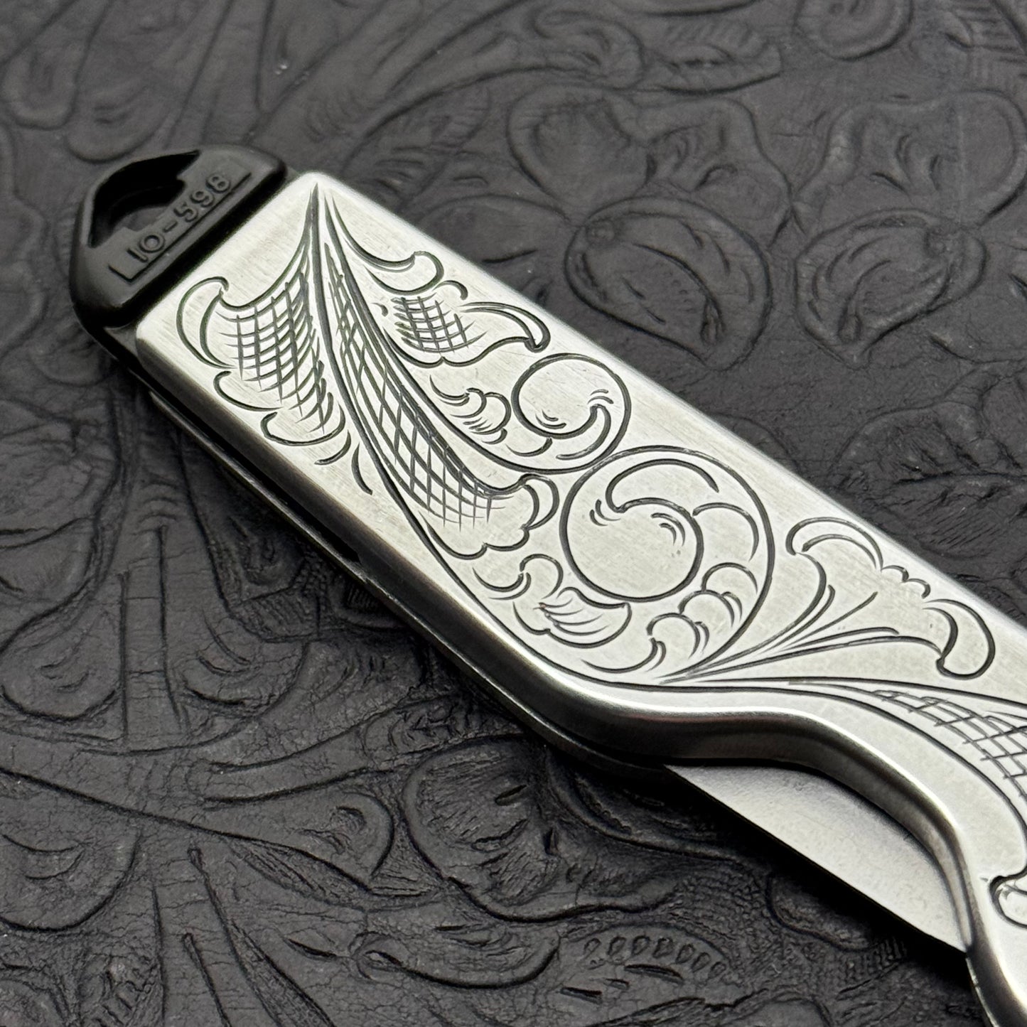 Hand Engraved Stanley 10-598 (folding blade) Utility Knife