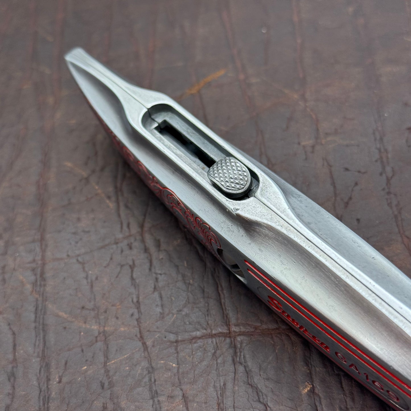 Hand Engraved Snap-On (retractable) Utility Knife