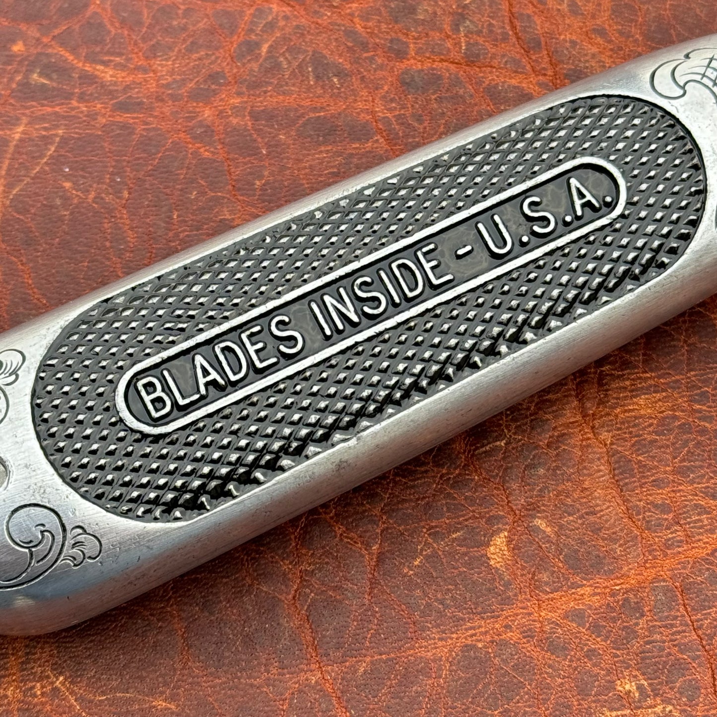 Hand Engraved Crain Carpet Knife